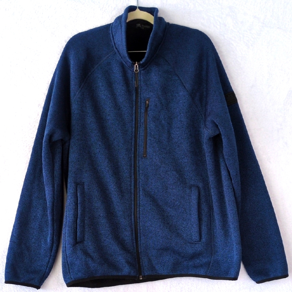 ZeroXposur‎ Men's Blue Fleece Mid Weight Outdoor Zip Jacket Size L